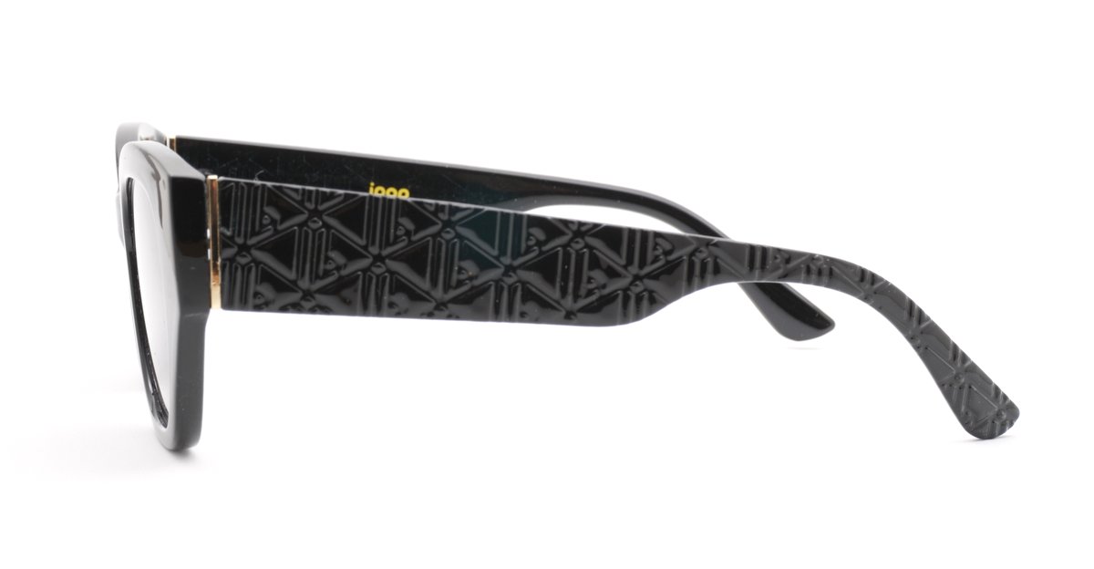 Beth women's cat eye sunglasses with textured gold temple detailing