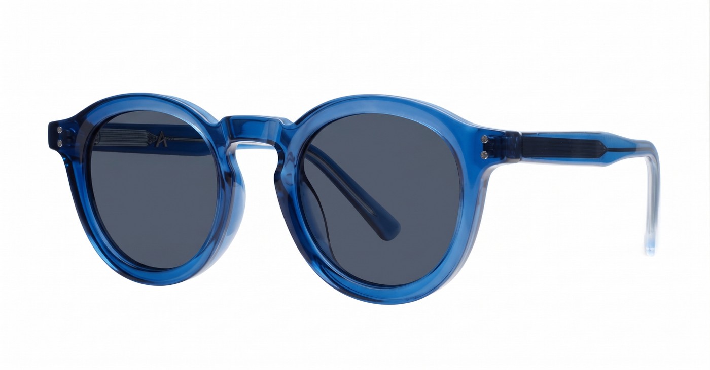  iPOP Audrey vintage round polarised sunnies in with silver detail
