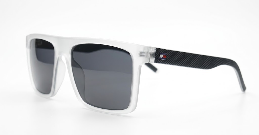  Ryder flat top polarised sunglasses polycarbonate textured temples super dark lenses