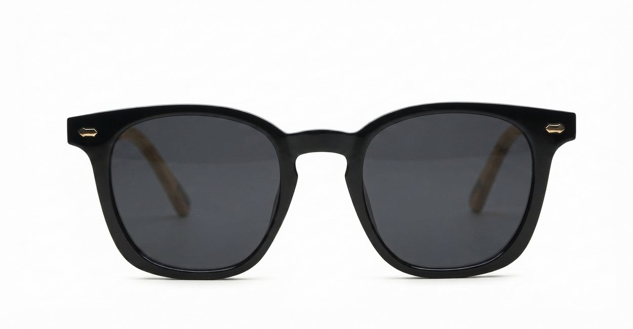 Manu small round vintage polarised sunglasses inner core wire temples several colours