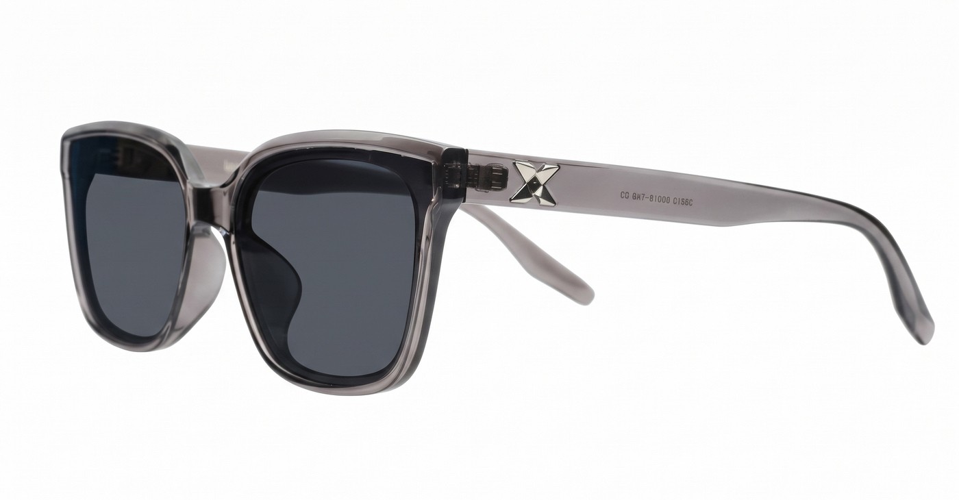 iPOP Skystep polarised cat eye sunnies in with silver temple detail