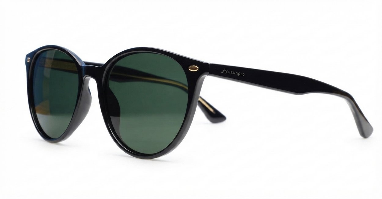 Aroha round feminine polarised sunglasses inner core wire temples several colours