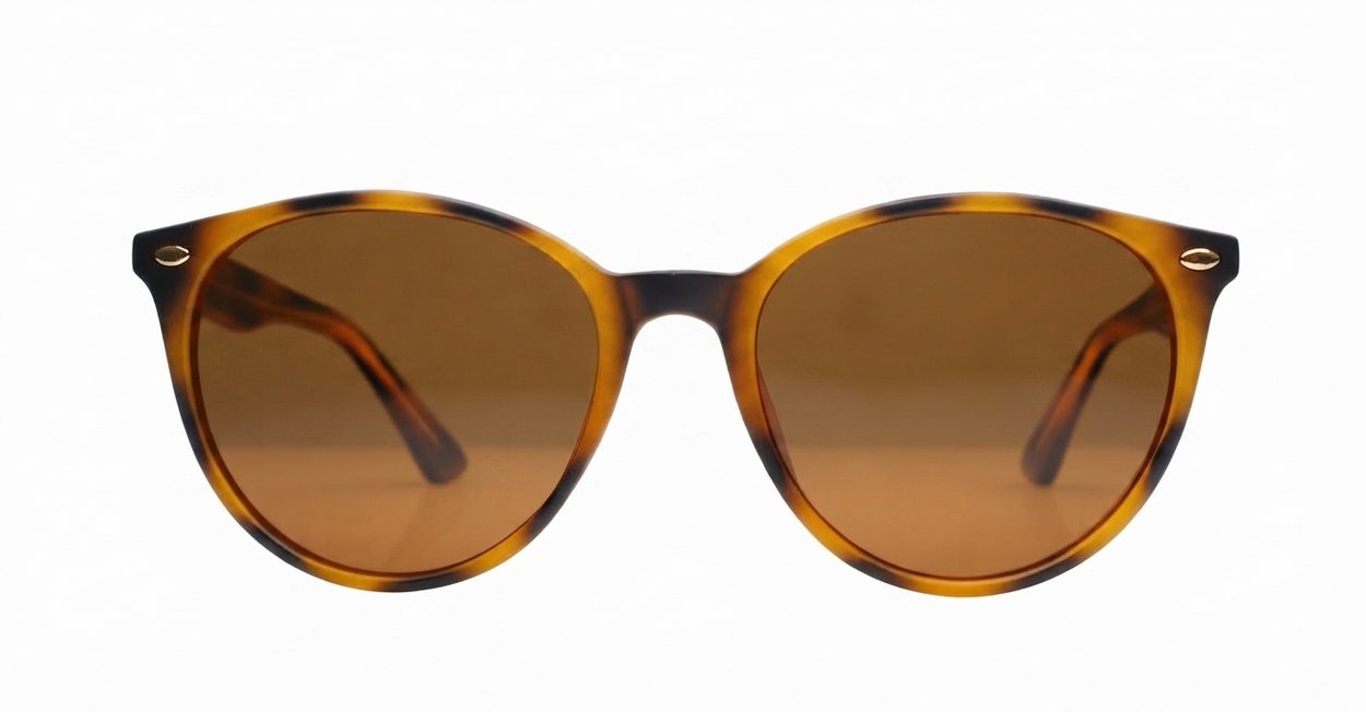 Aroha round feminine polarised sunglasses inner core wire temples several colours