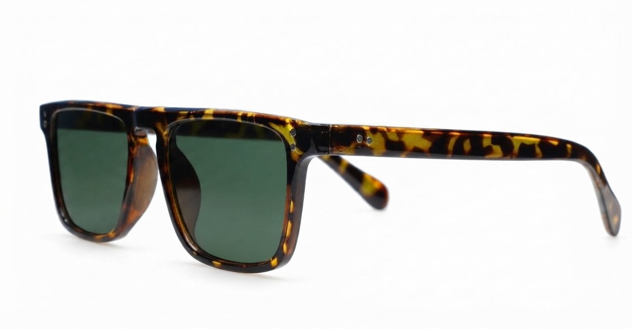 The Otis small retro flat-top UV400 sunglasses unisex in three colours with super dark lenses