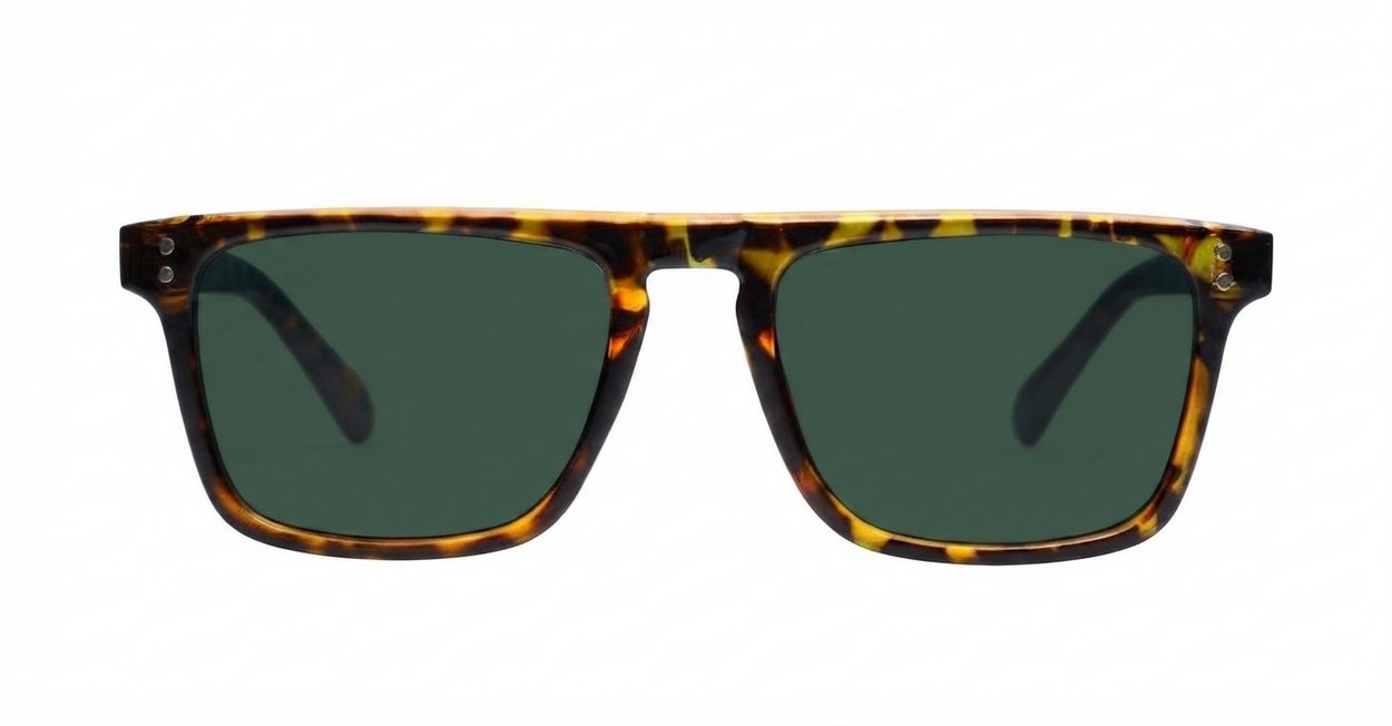 The Otis small retro flat-top UV400 sunglasses unisex in three colours with super dark lenses