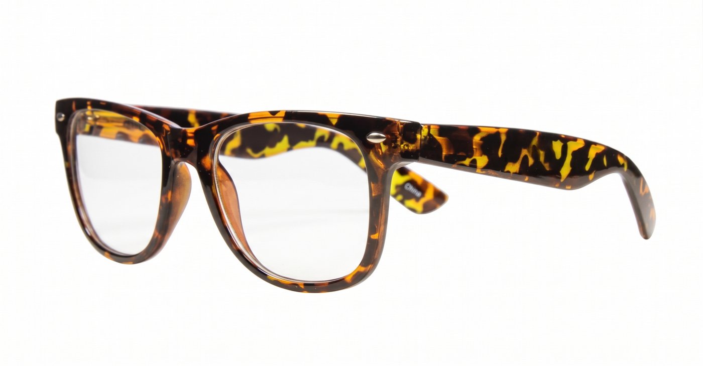 Classic vintage tortoise blue light glasses with flexible hinges