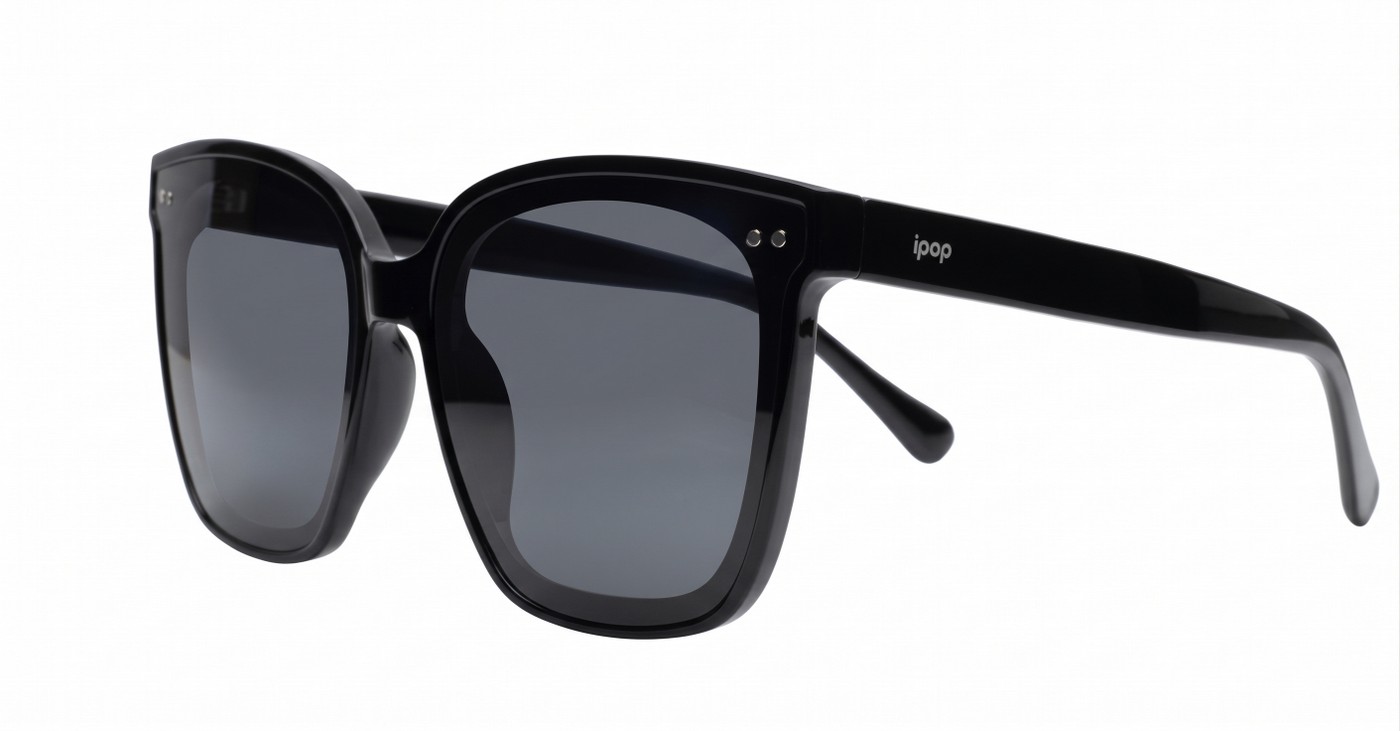 The Indigo large round-square UV400 sunglasses for women with super dark Category 3 lenses