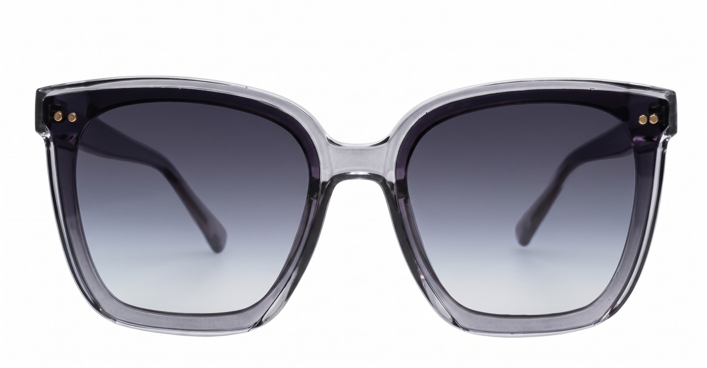 The Indigo large round-square UV400 sunglasses for women with super dark Category 3 lenses