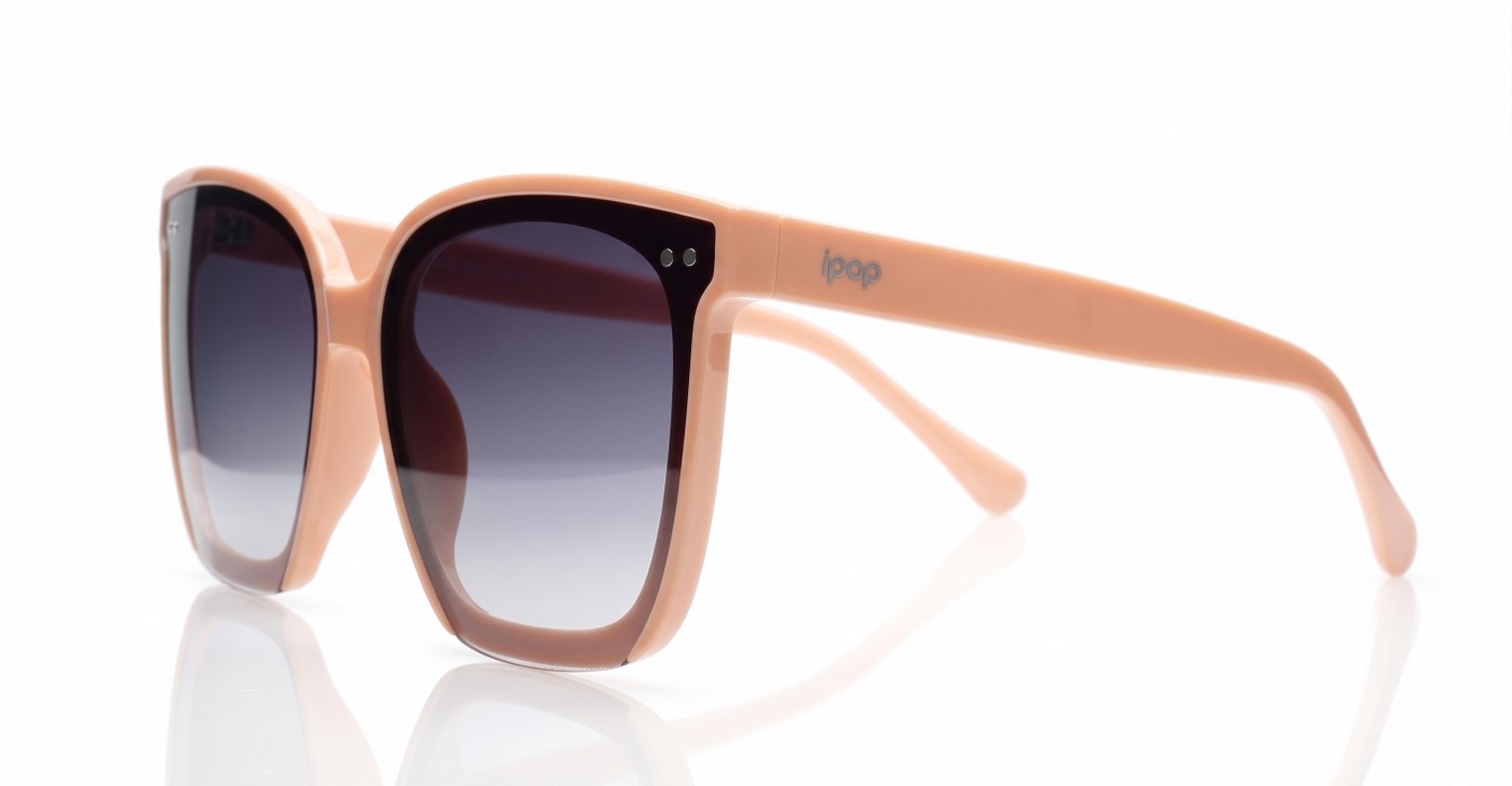 The Indigo large round-square UV400 sunglasses for women with super dark Category 3 lenses