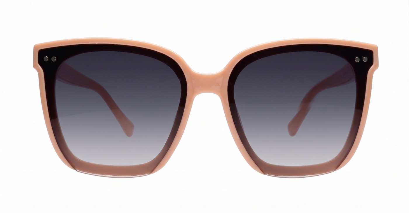 The Indigo large round-square UV400 sunglasses for women with super dark Category 3 lenses