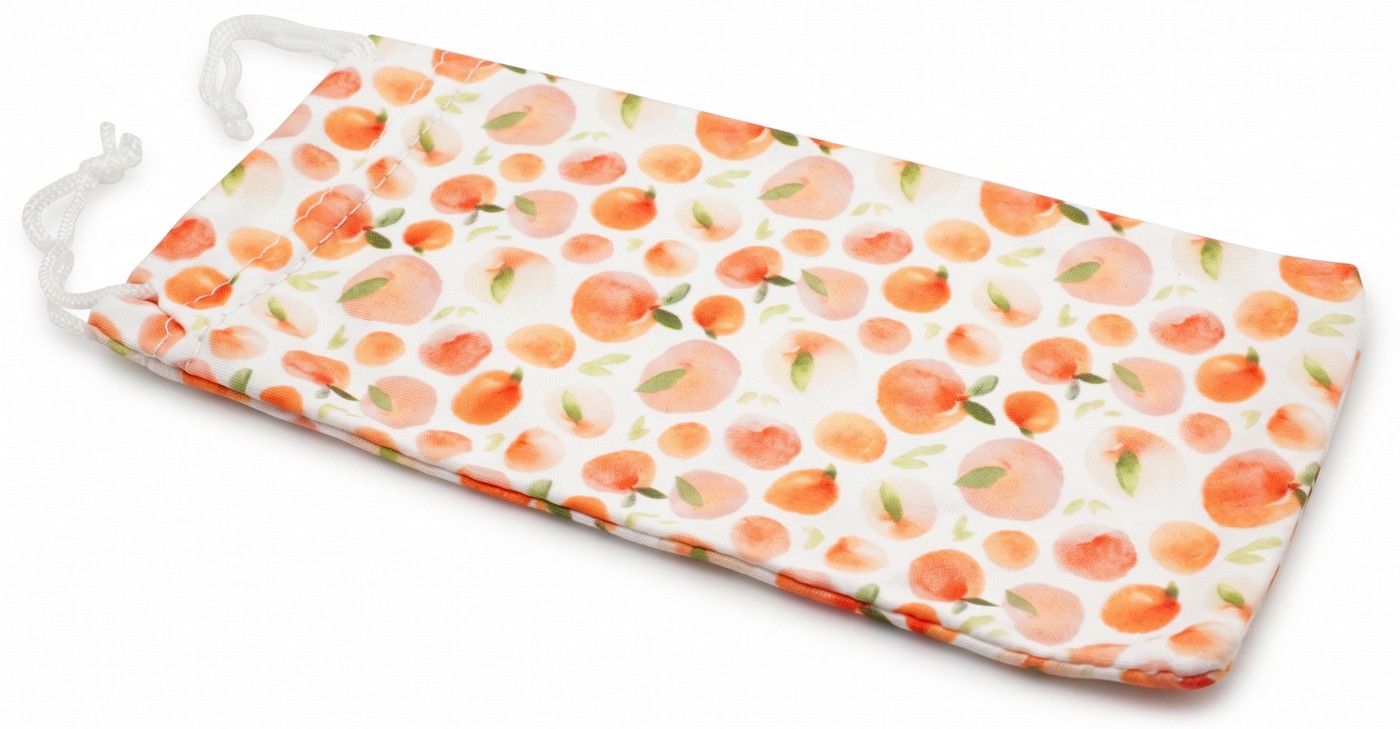 Orange microfibre soft case protect and clean your sunglasses