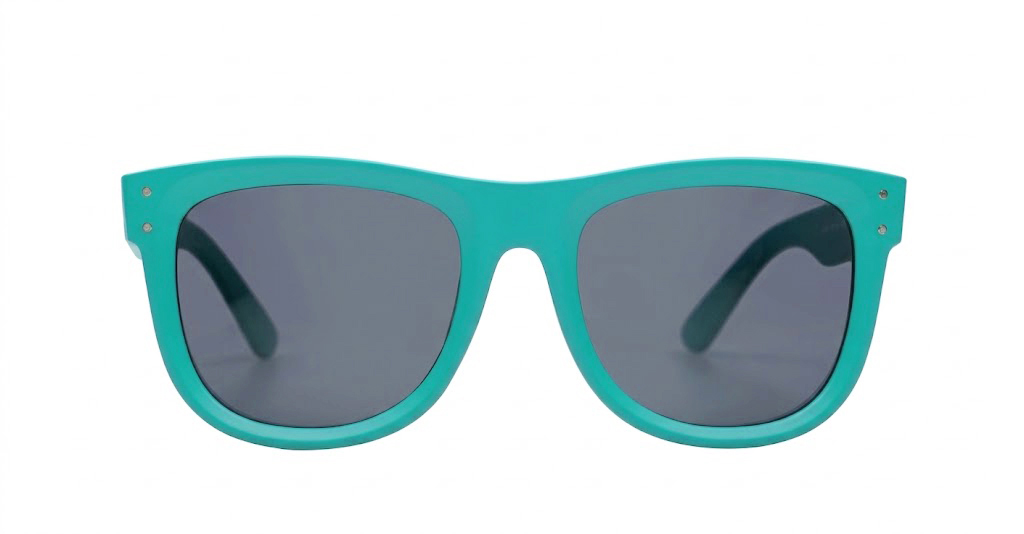 Bold chunky round polarised sunglasses in polycarbonate — Nova by iPOP