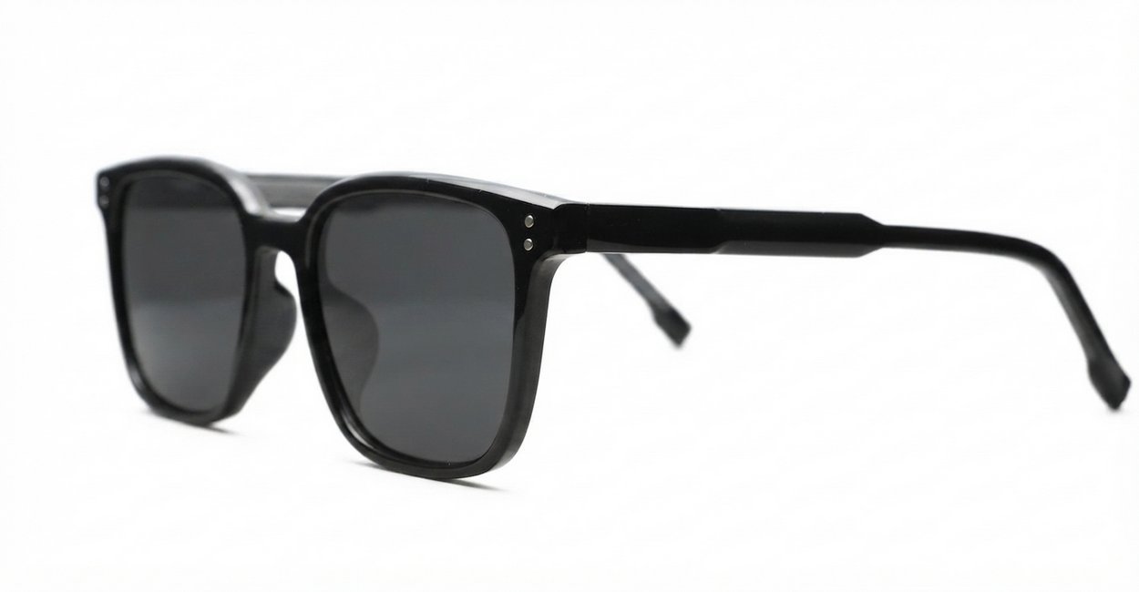 Nutmeg small square vintage TR90 polarised sunglasses lightweight flexible frames