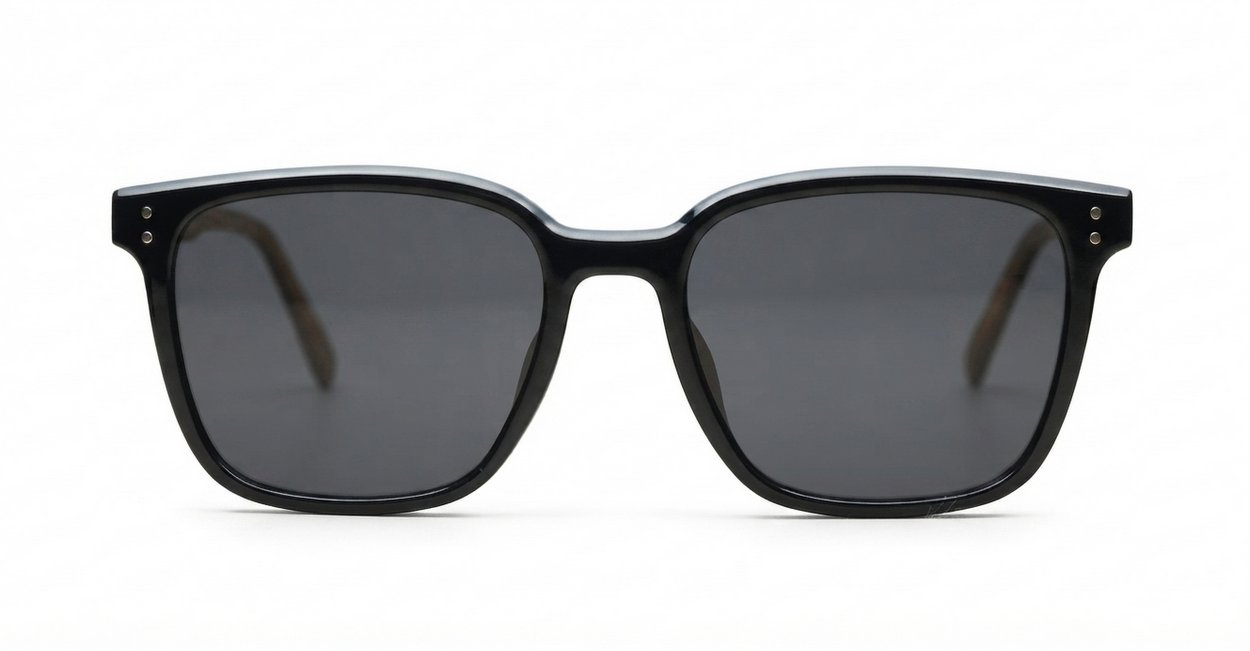 Nutmeg small square vintage TR90 polarised sunglasses lightweight flexible frames