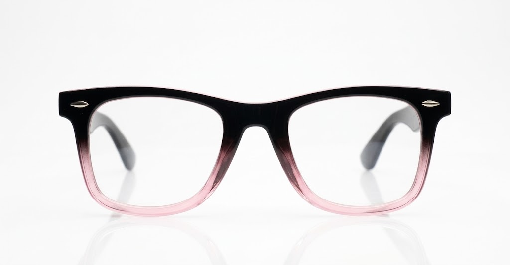 Vintage wayfarer anti blue light glasses with silver pip detailing and wire-core temples