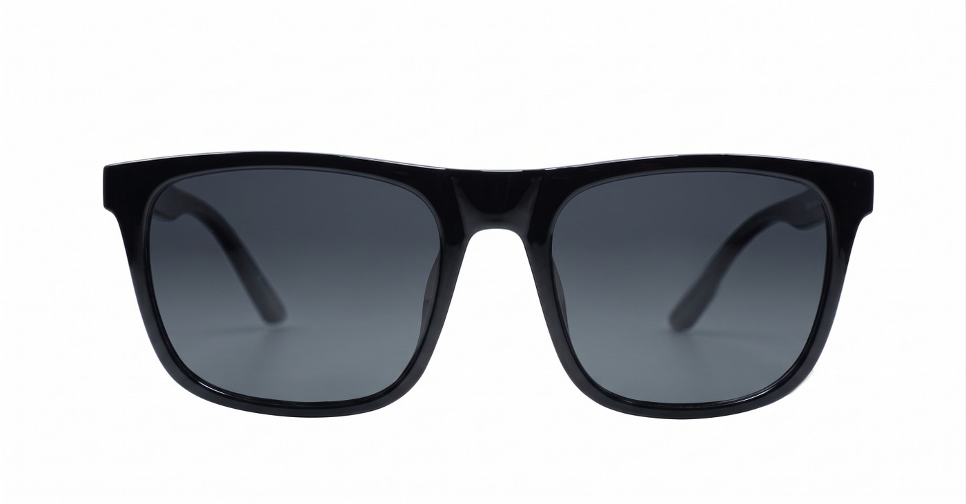 Vex wayfarer polarised sunglasses polycarbonate frames metal temple detailing