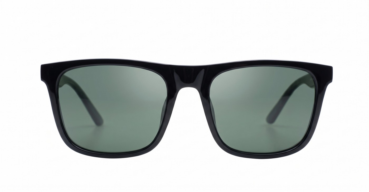 Vex wayfarer polarised sunglasses polycarbonate frames metal temple detailing