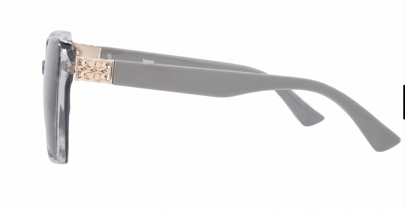 iPOP Duchess oversized square polarised sunnies in temple detail