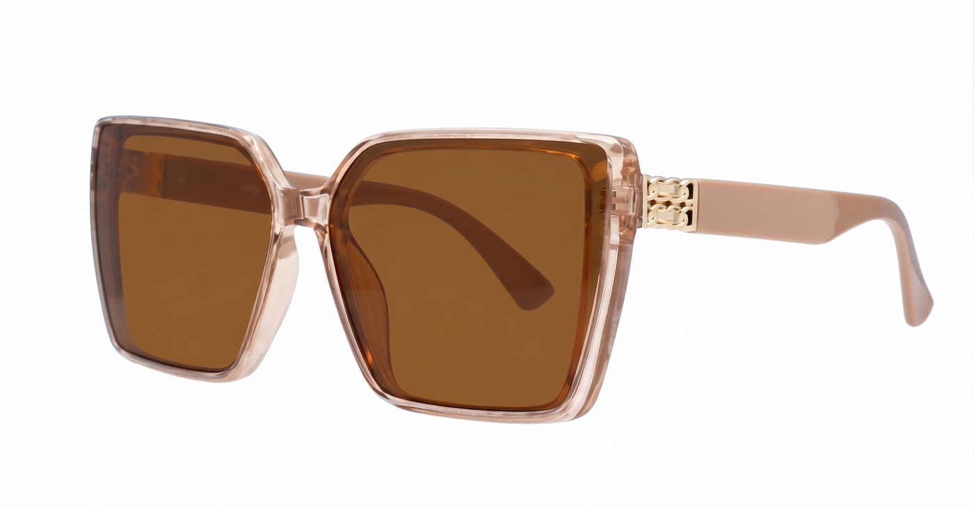 iPOP Duchess oversized square polarised sunnies in temple detail