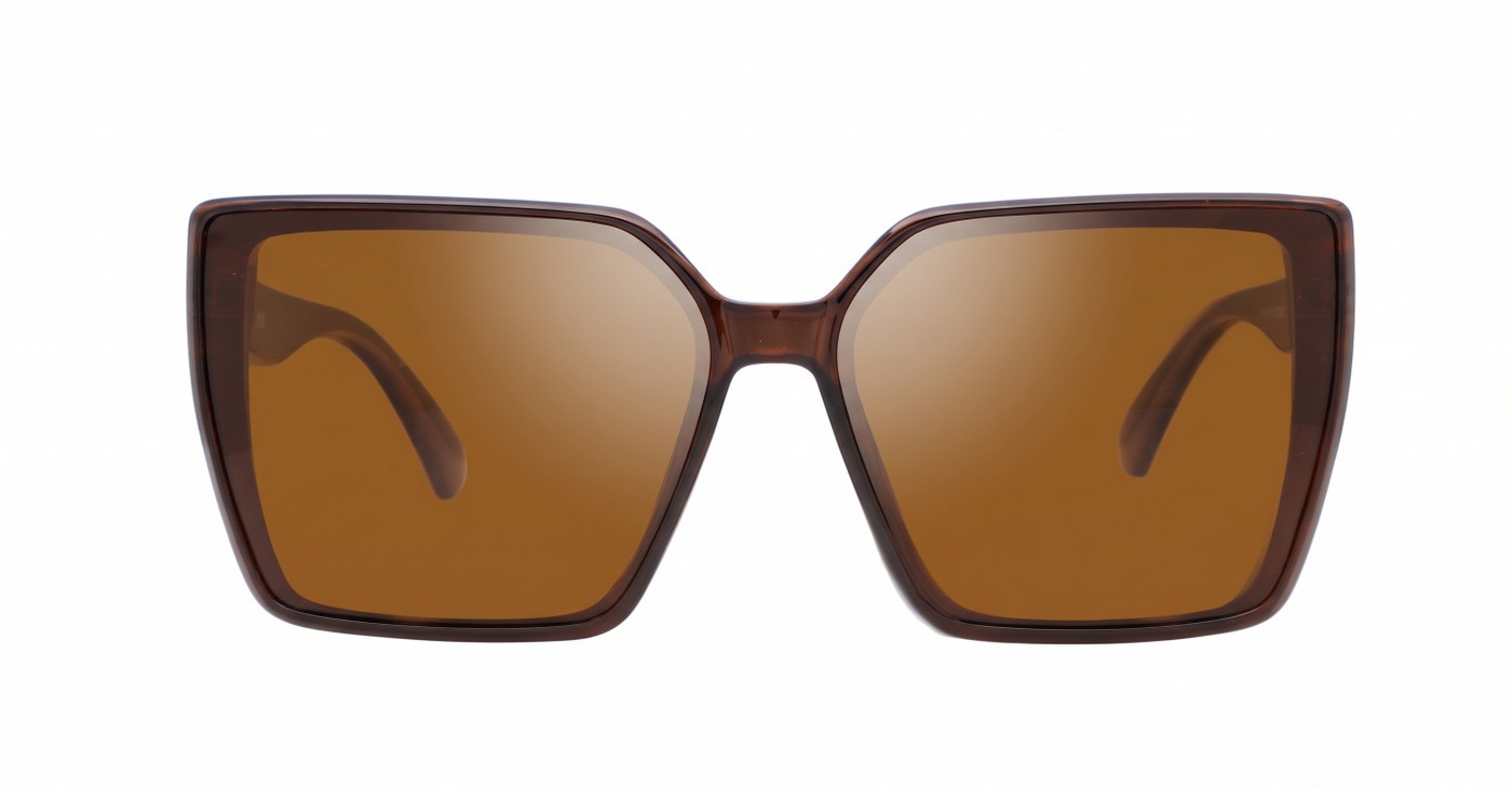 iPOP Duchess oversized square polarised sunnies in temple detail