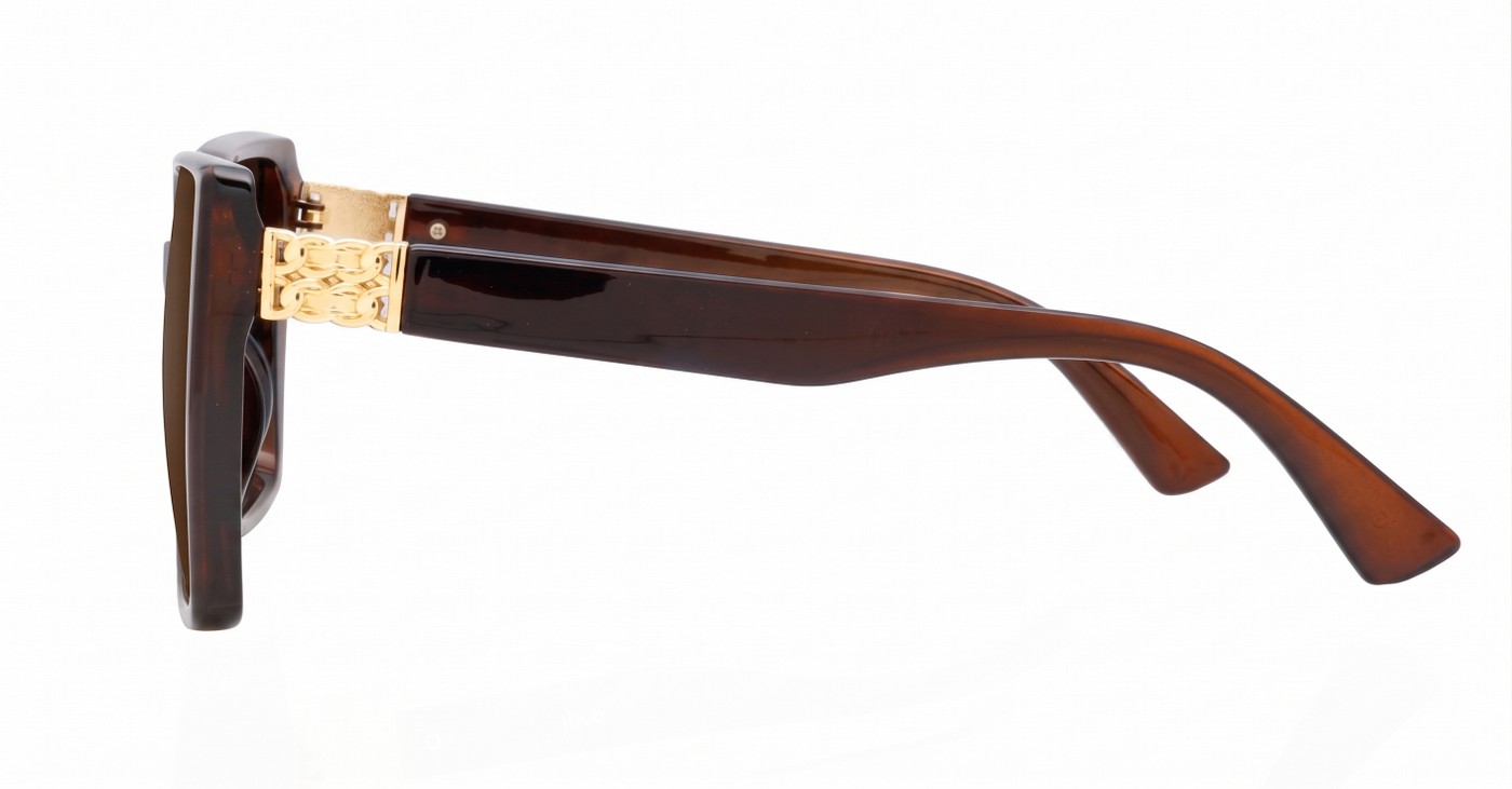iPOP Duchess oversized square polarised sunnies in temple detail