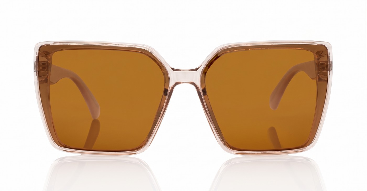 iPOP Duchess oversized square polarised sunnies in temple detail