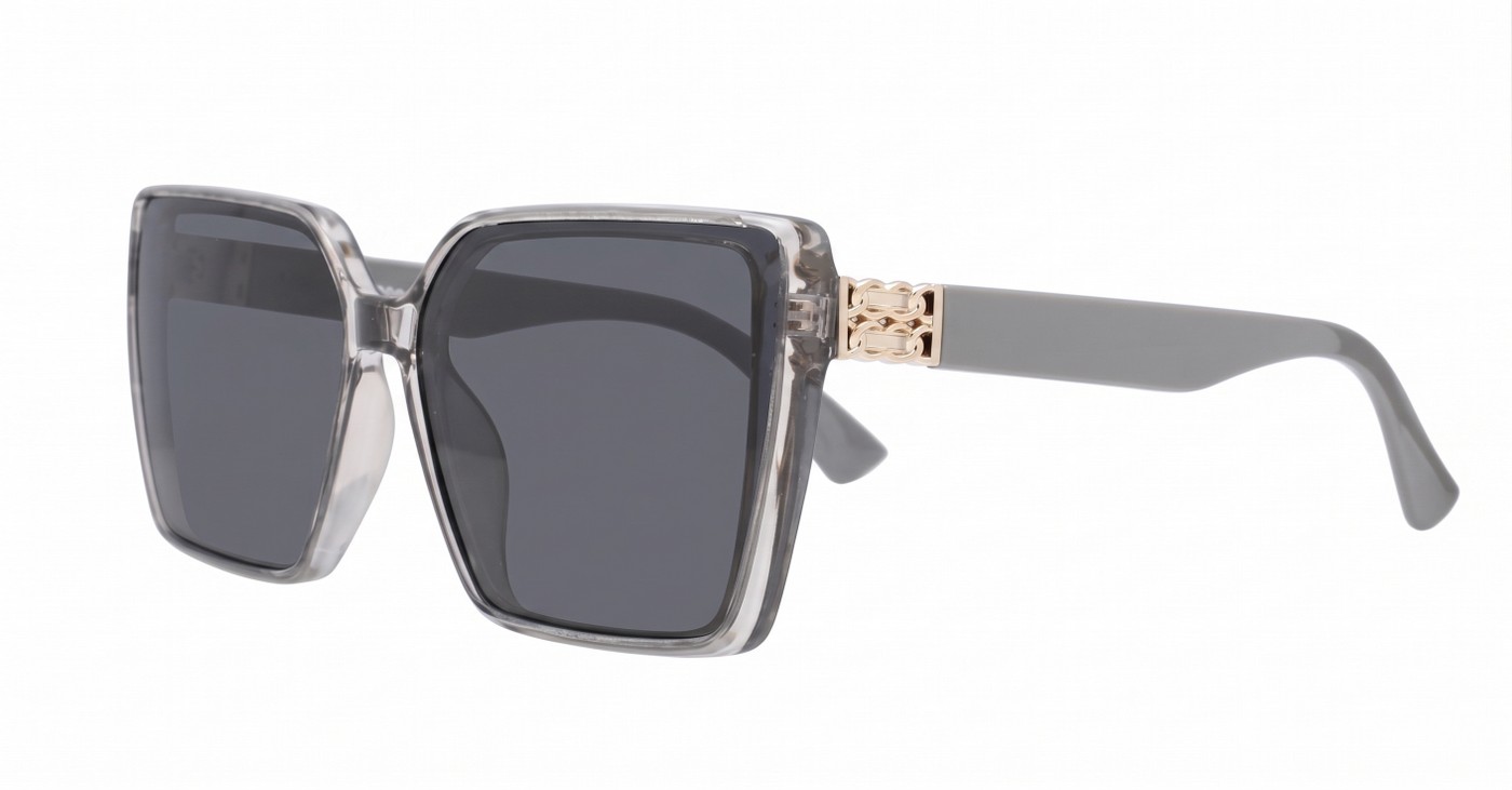 iPOP Duchess oversized square polarised sunnies in temple detail