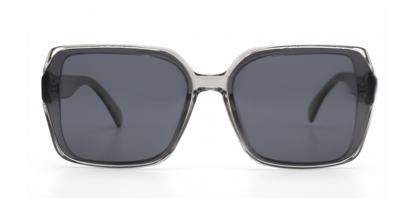 Willow oblong polarised sunglasses NZ in slim frame with temple detailing