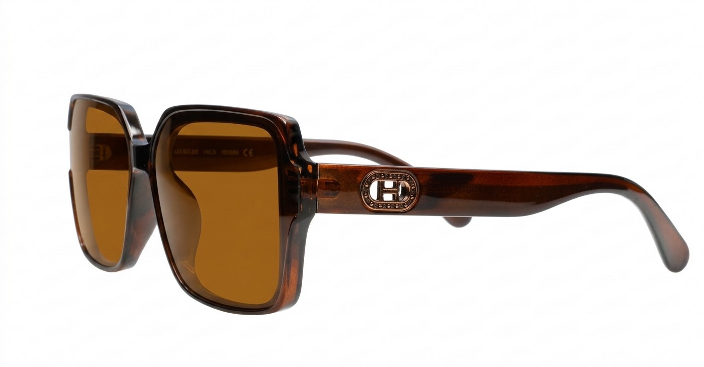Willow oblong polarised sunglasses NZ in slim frame with temple detailing