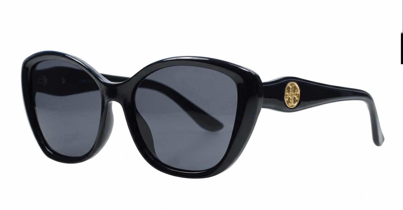 iPOP Maisie polarised soft cat eye sunglasses for women with gold inlay detail