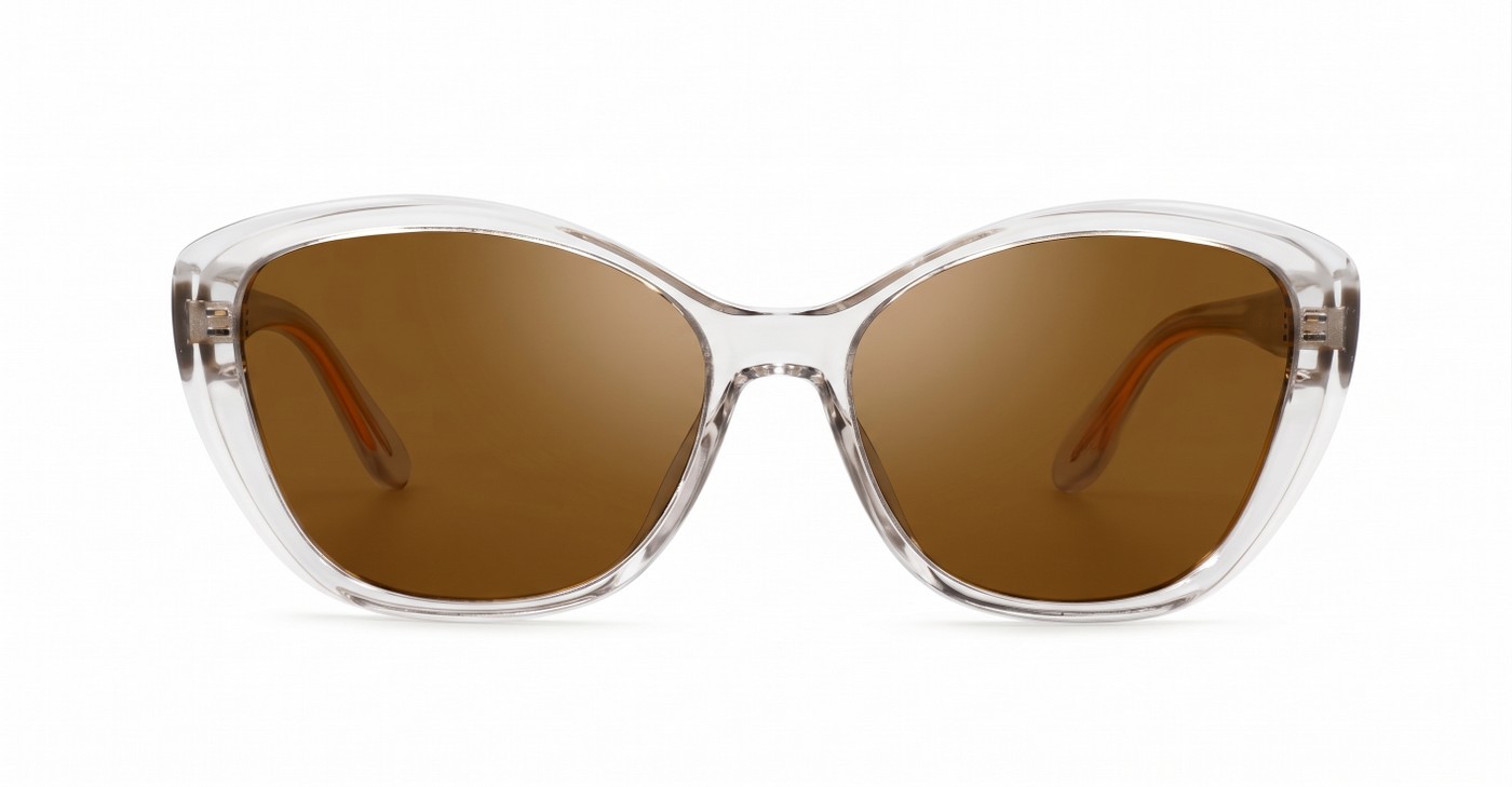 iPOP Maisie polarised soft cat eye sunglasses for women with gold inlay detail