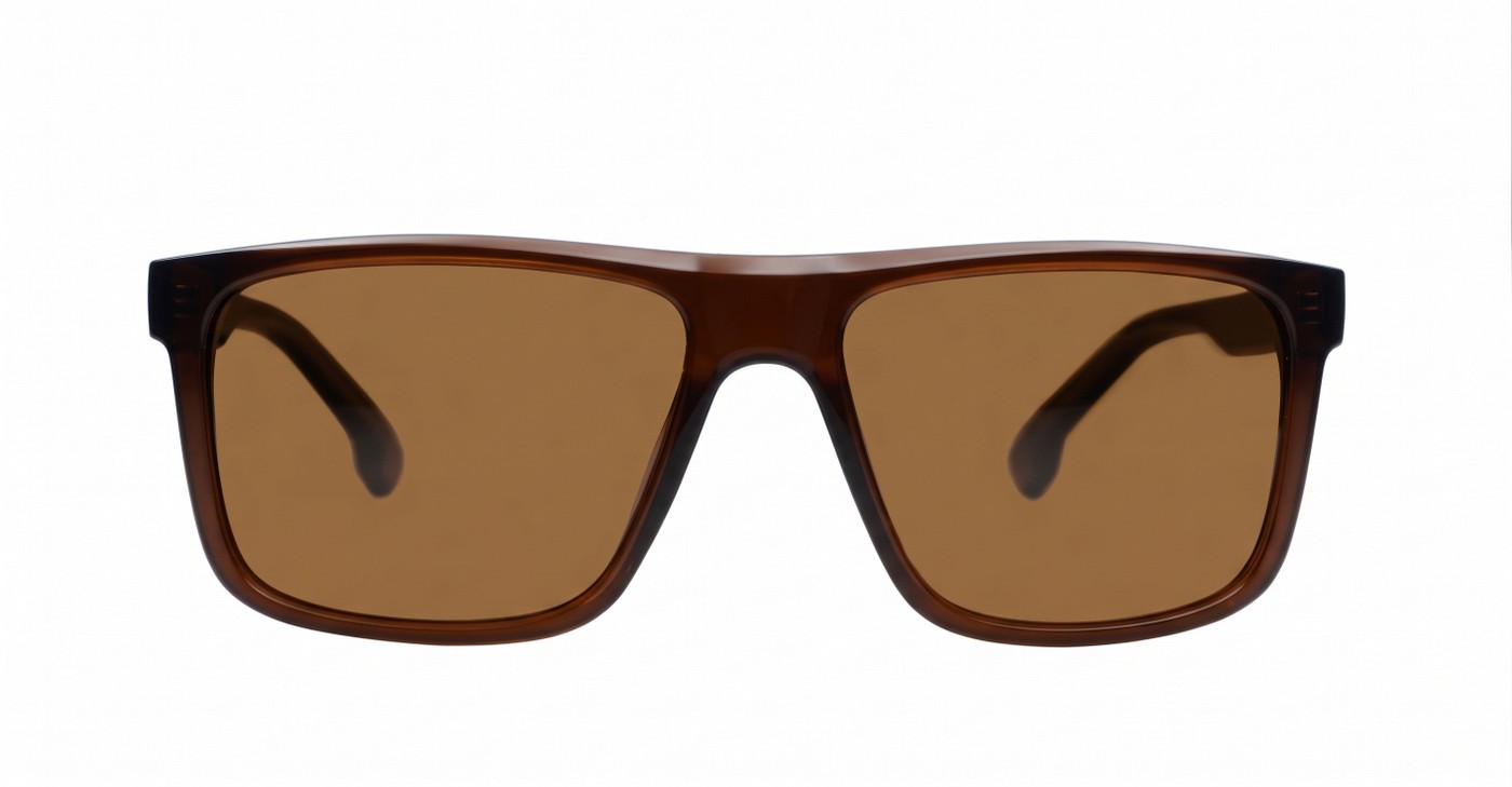 Ridge polarised sunglasses polycarbonate frames metal temple detailing