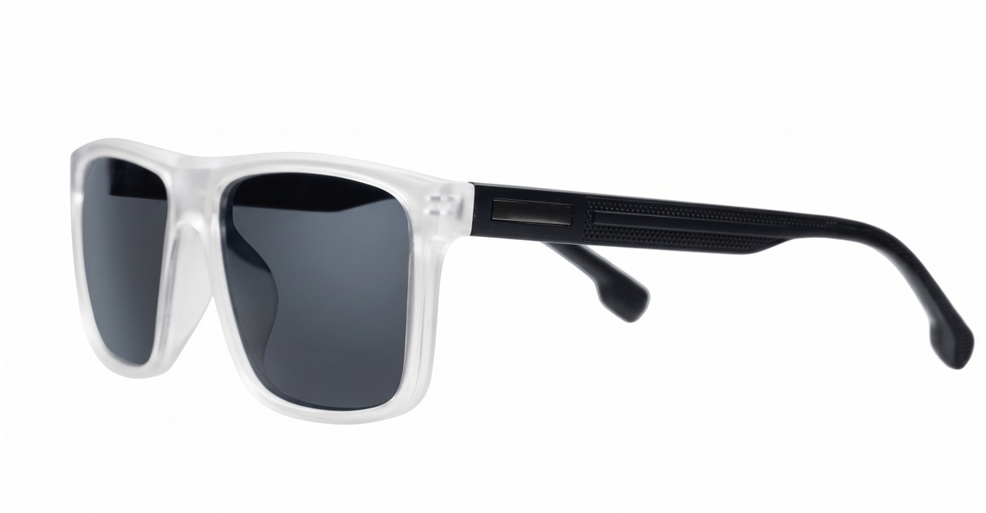 Ridge polarised sunglasses polycarbonate frames metal temple detailing