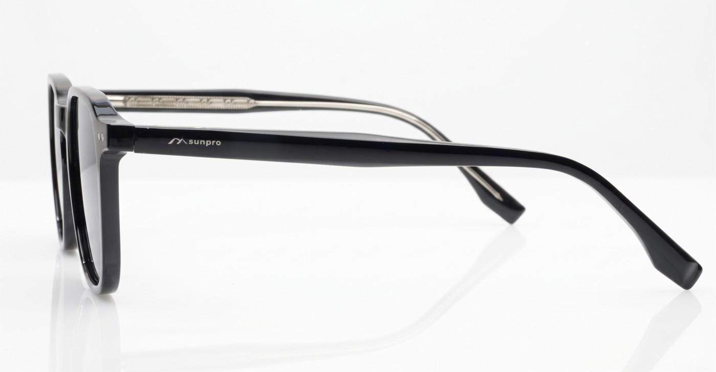 iPOP Urban small square polarised sunglasses in super dark