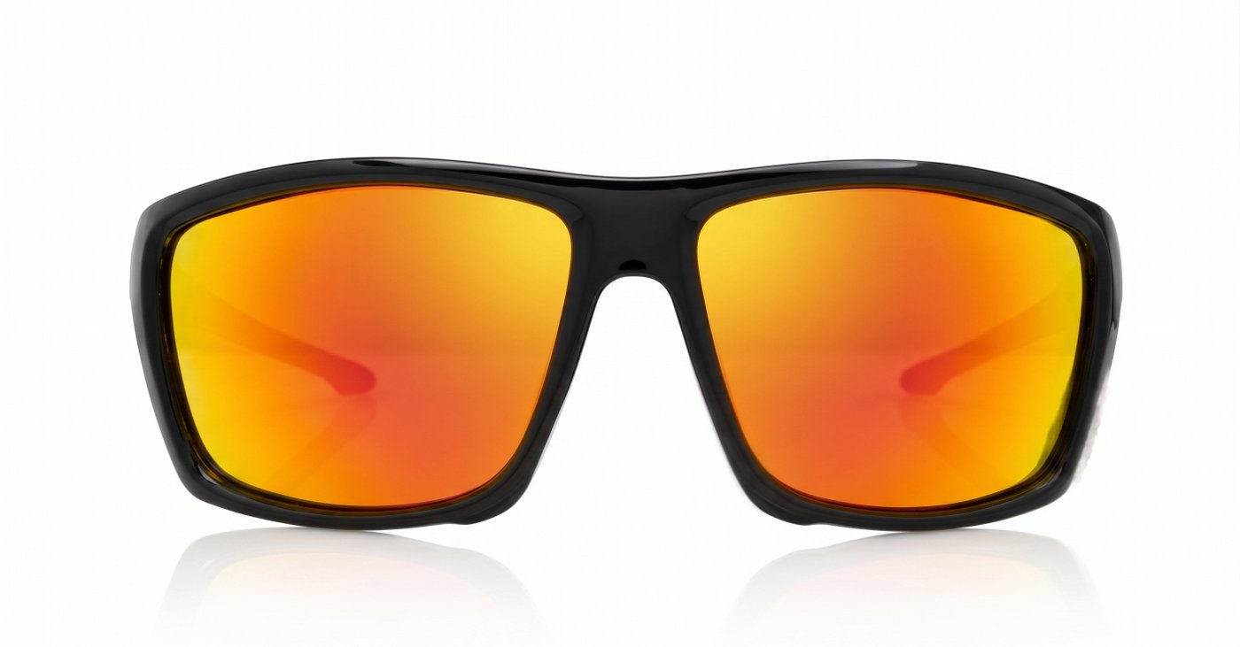 Vanguard matte black wrap polarised sunglasses revo mirror lenses fishing boating