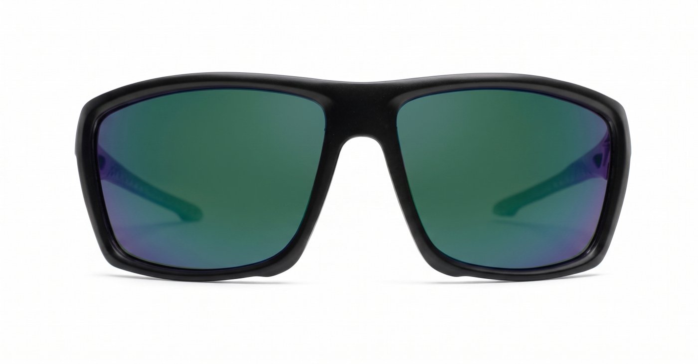 Vanguard matte black wrap polarised sunglasses revo mirror lenses fishing boating