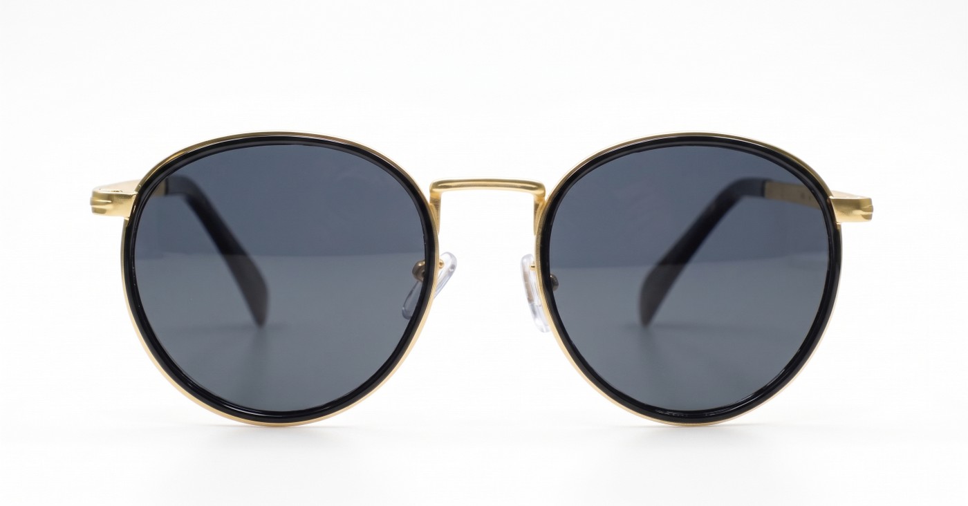 Troy classic round vintage metal polarised sunglasses unisex several colours
