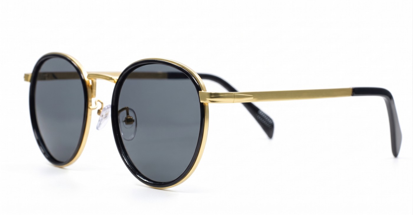 Troy classic round vintage metal polarised sunglasses unisex several colours