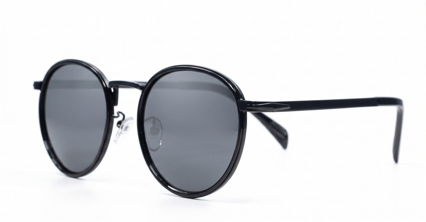 Troy classic round vintage metal polarised sunglasses unisex several colours