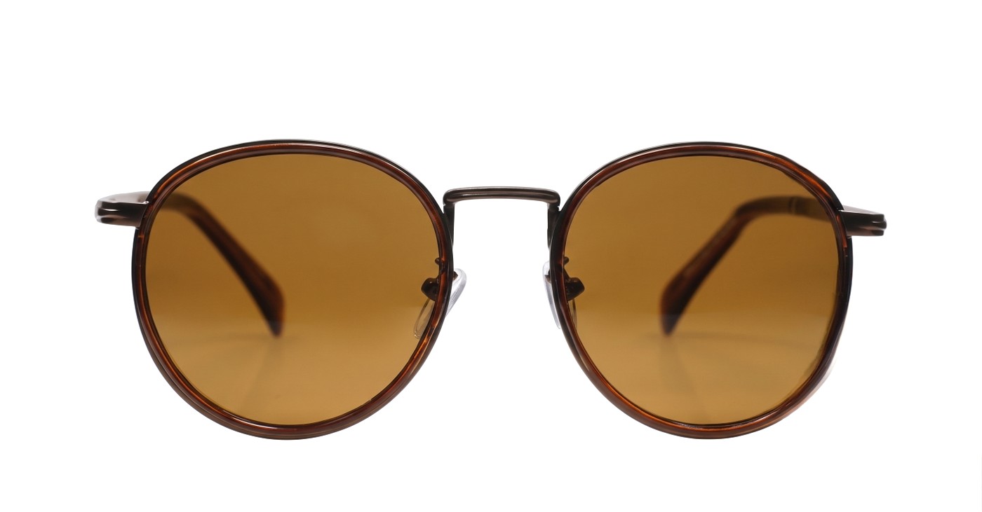 Troy classic round vintage metal polarised sunglasses unisex several colours