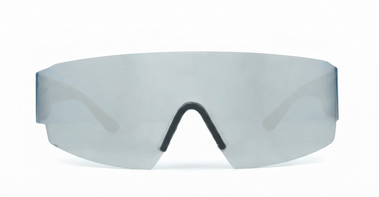 The Snowbird unisex sports shield UV400 sunglasses with vintage-inspired design and mirrored lenses
