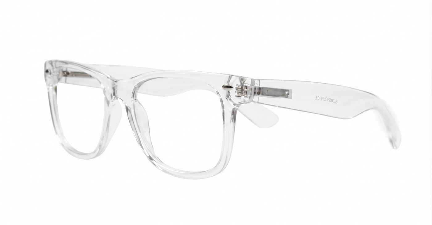 Classic vintage-shape clear anti blue light glasses with advanced flexible hinges