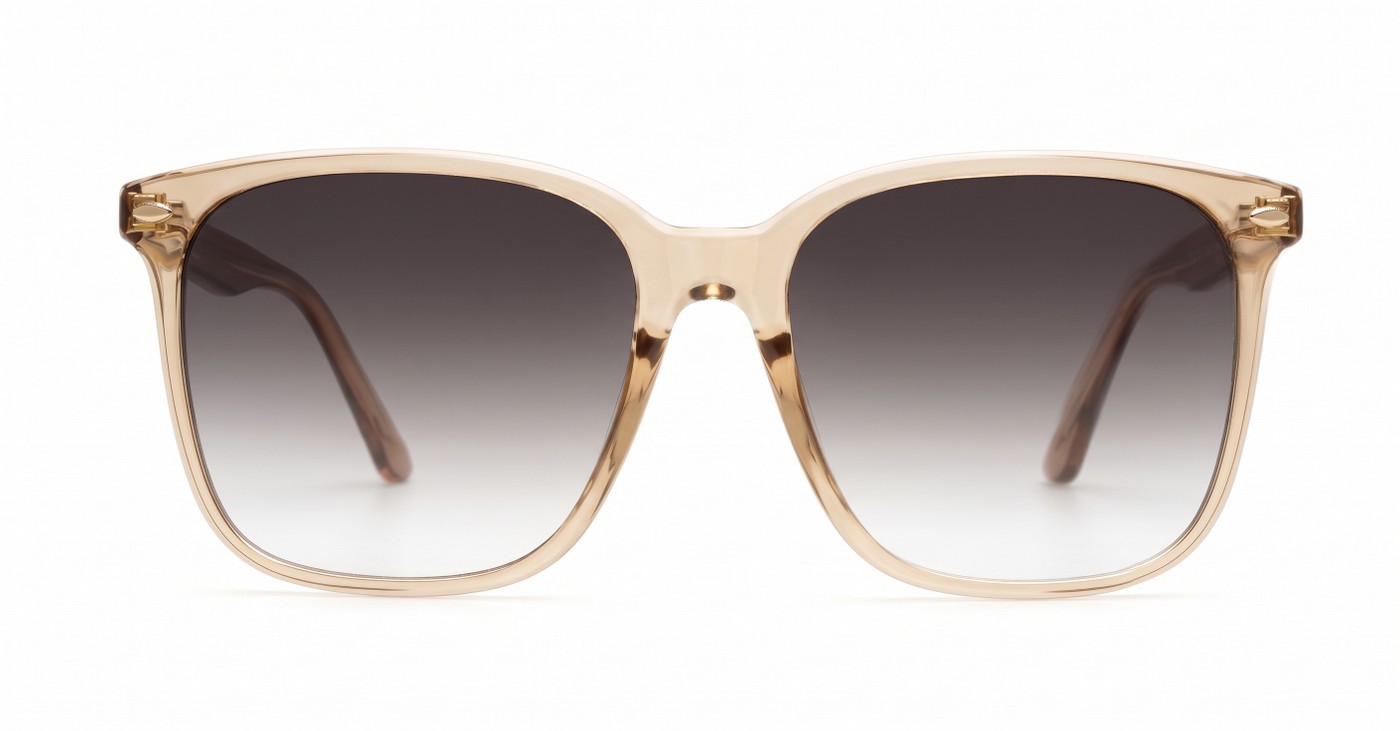 The Nina larger round UV400 sunglasses for women with wire-core temples