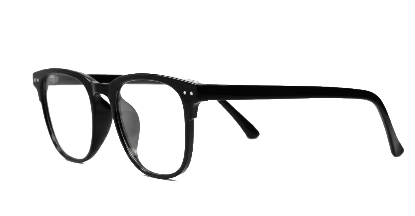 Black and gold blue light glasses BL2318 classic frame