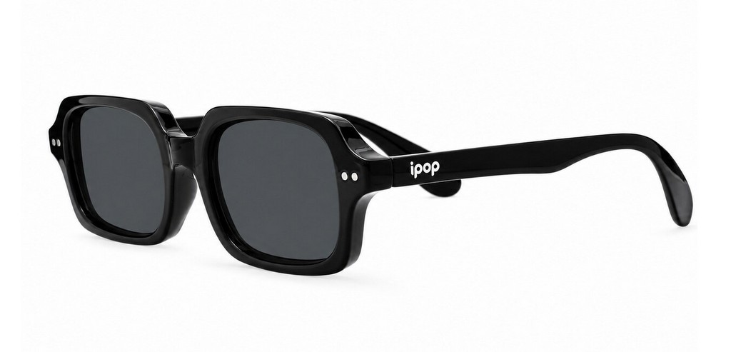 Vintage rectangular sunglasses with silver rivets, iPOP NZ