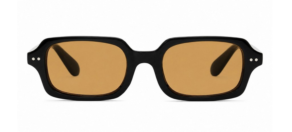 Vintage rectangular sunglasses with silver rivets, iPOP NZ