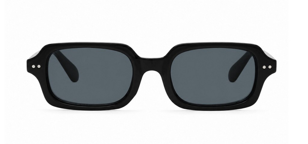 Vintage rectangular sunglasses with silver rivets, iPOP NZ